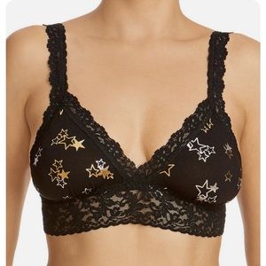 Hanky Panky black gold star ⭐️ trix crossover bralette